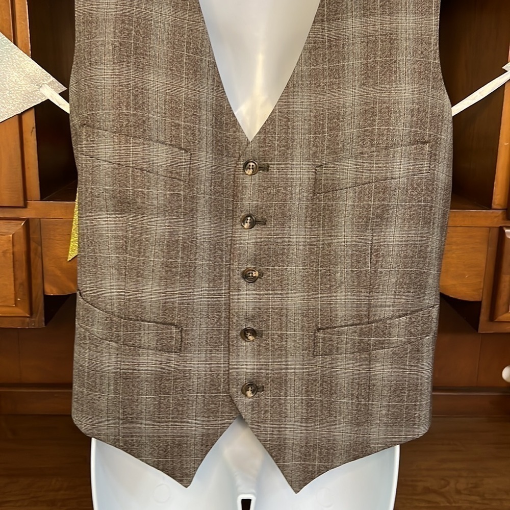 Union International Collection 100% Virgin Wool 2 Piece Blazer & Vest Set 48R - Picture 12 of 12